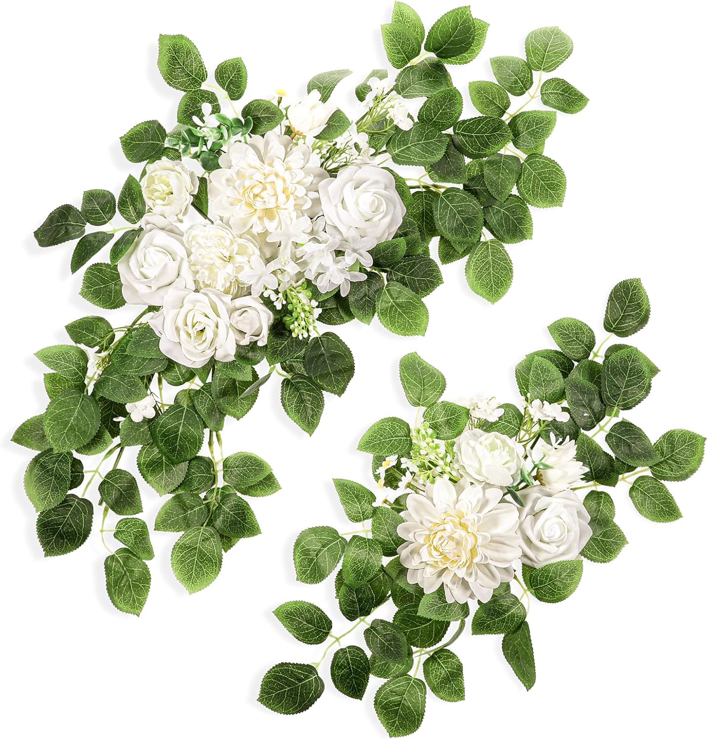 2 Packs Artificial Flower Wedding Arch Set 2820 Inch Swags