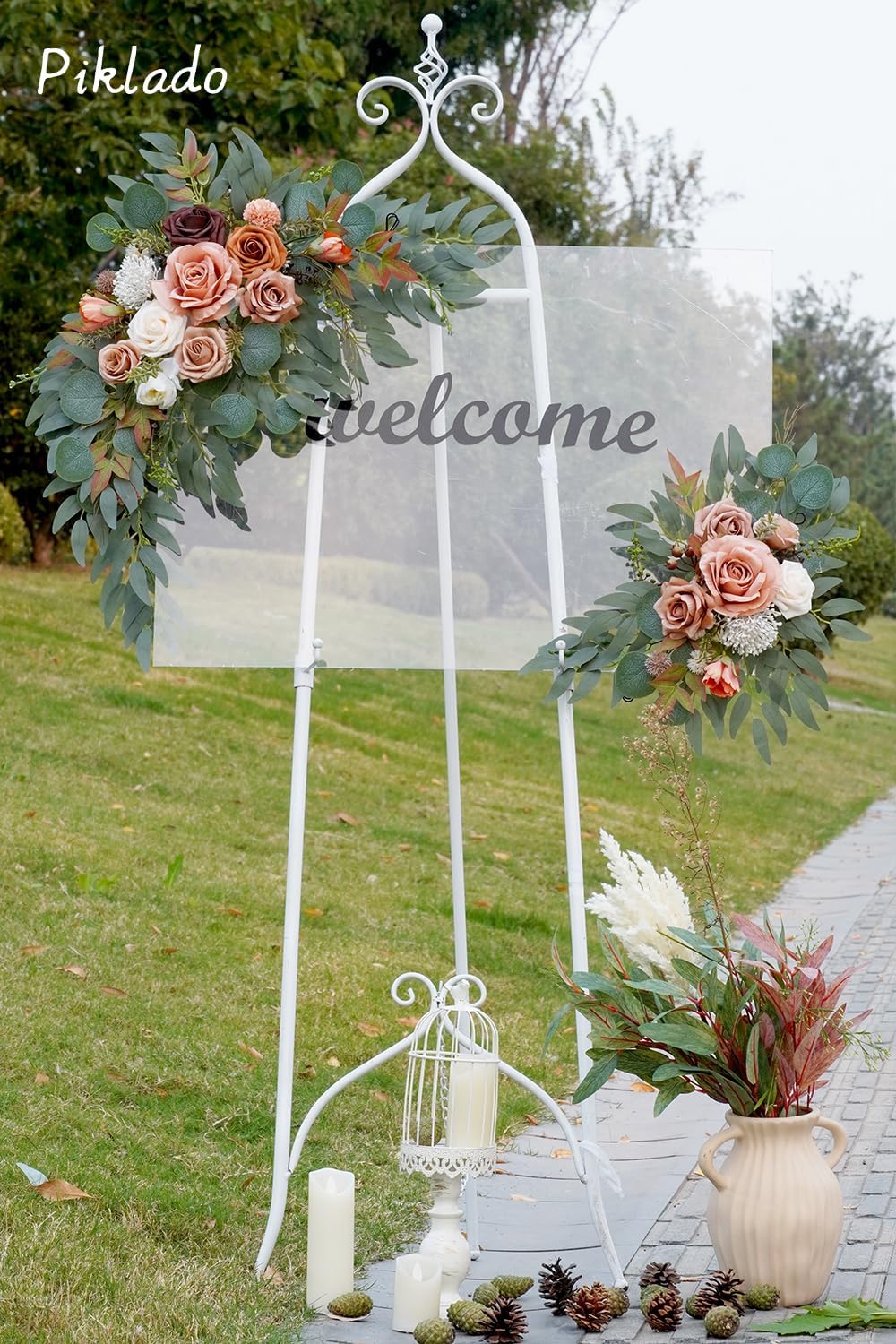 Faux Flower Swag Set of 2 for Wedding Welcome Signs 1