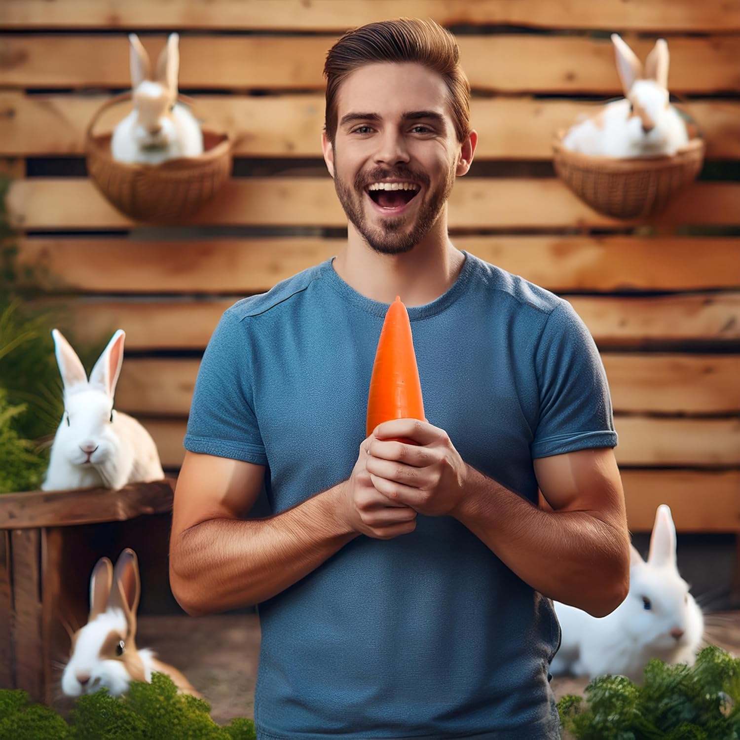 Realistic Squishy Carrot Food Prop