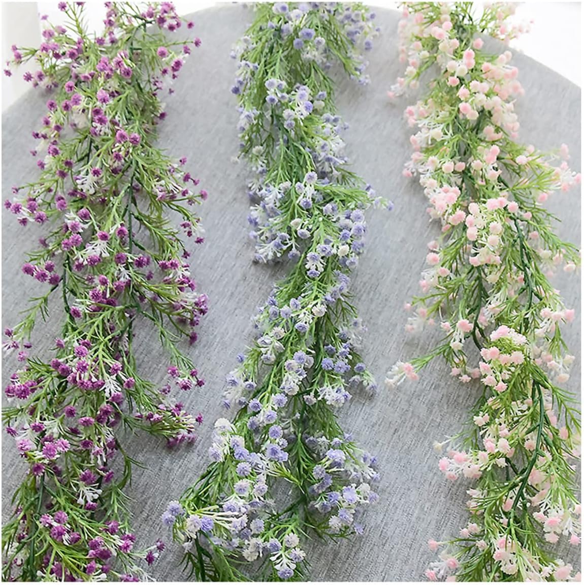 Gypsophila Artificial Flowers Garland 55 Ft White