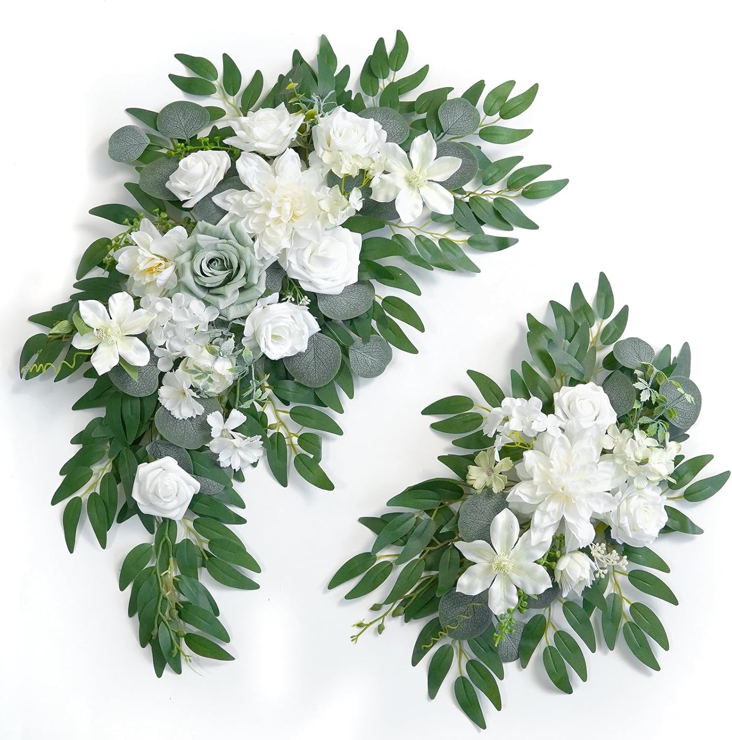 Faux Flower Swag Set of 2 for Wedding Welcome Signs