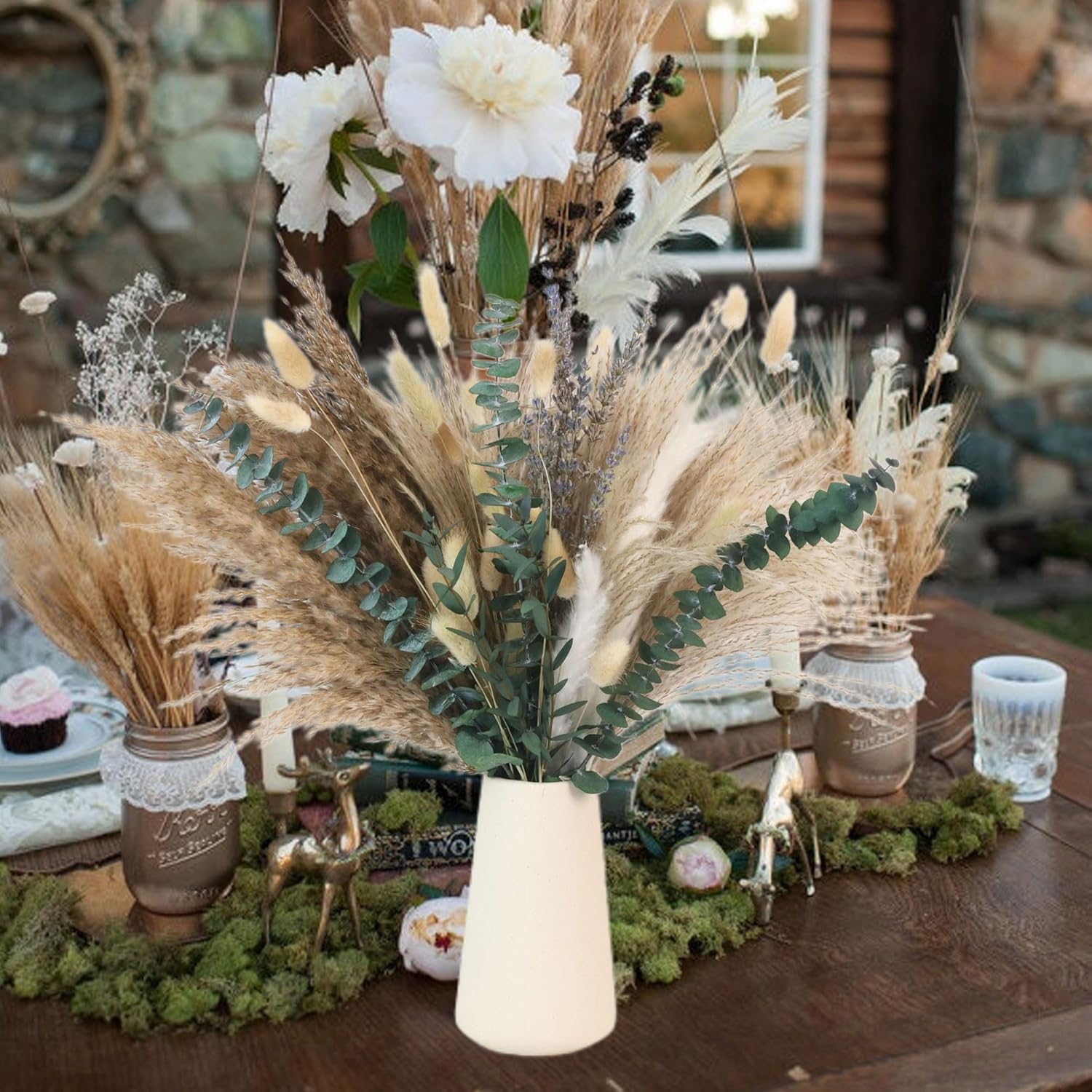 Dried Pampas Grass Boho Bouquet Decor