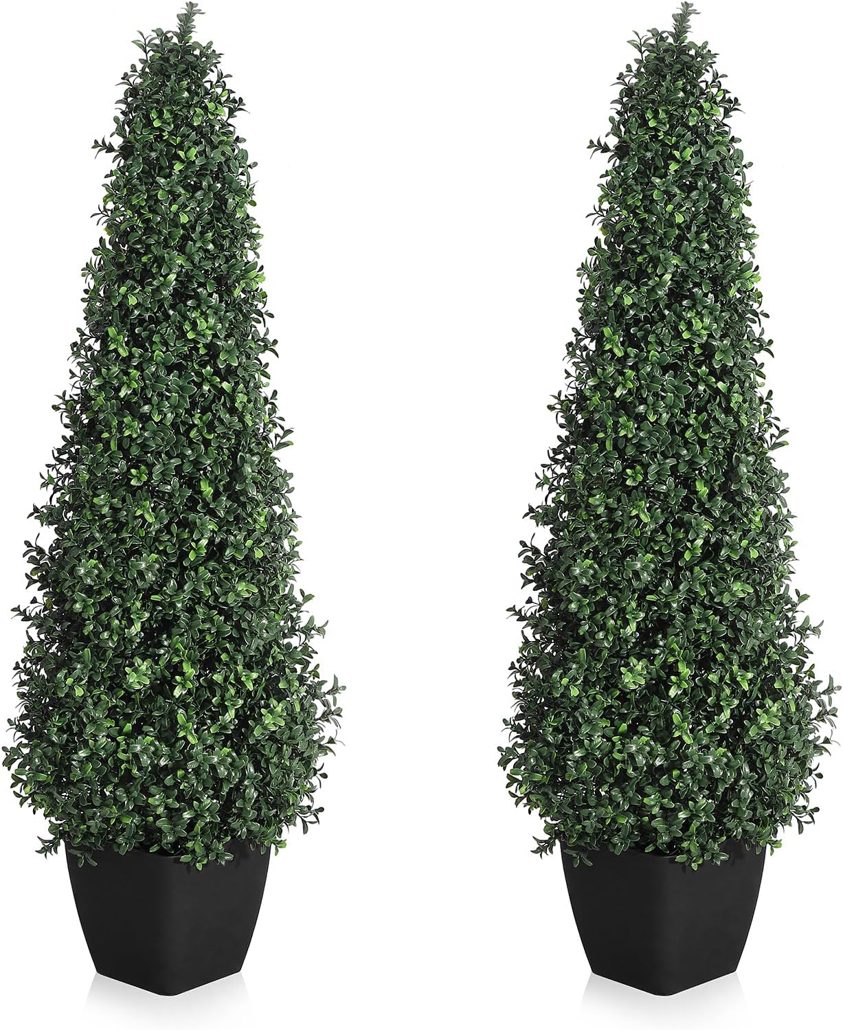 Coucheta 3FT Artificial Boxwood Topiary Trees 2Pack
