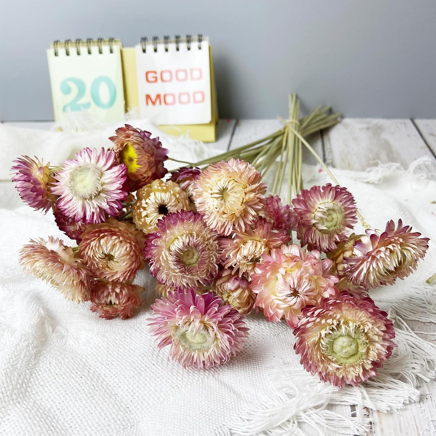 100 Natural Daisy Flowers Bouquets 30Pcs Pink Daisies Chrysanthemums