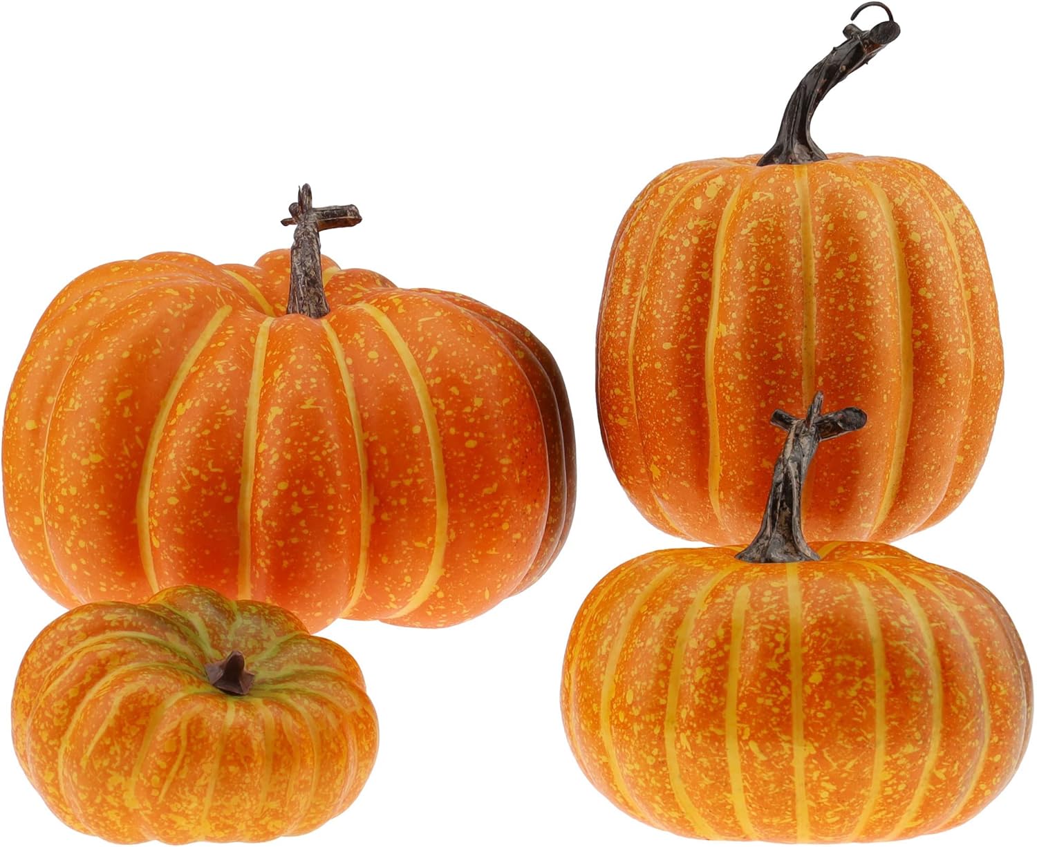 Gresorth 4 PCS Artificial Pumpkin Fall Decoration