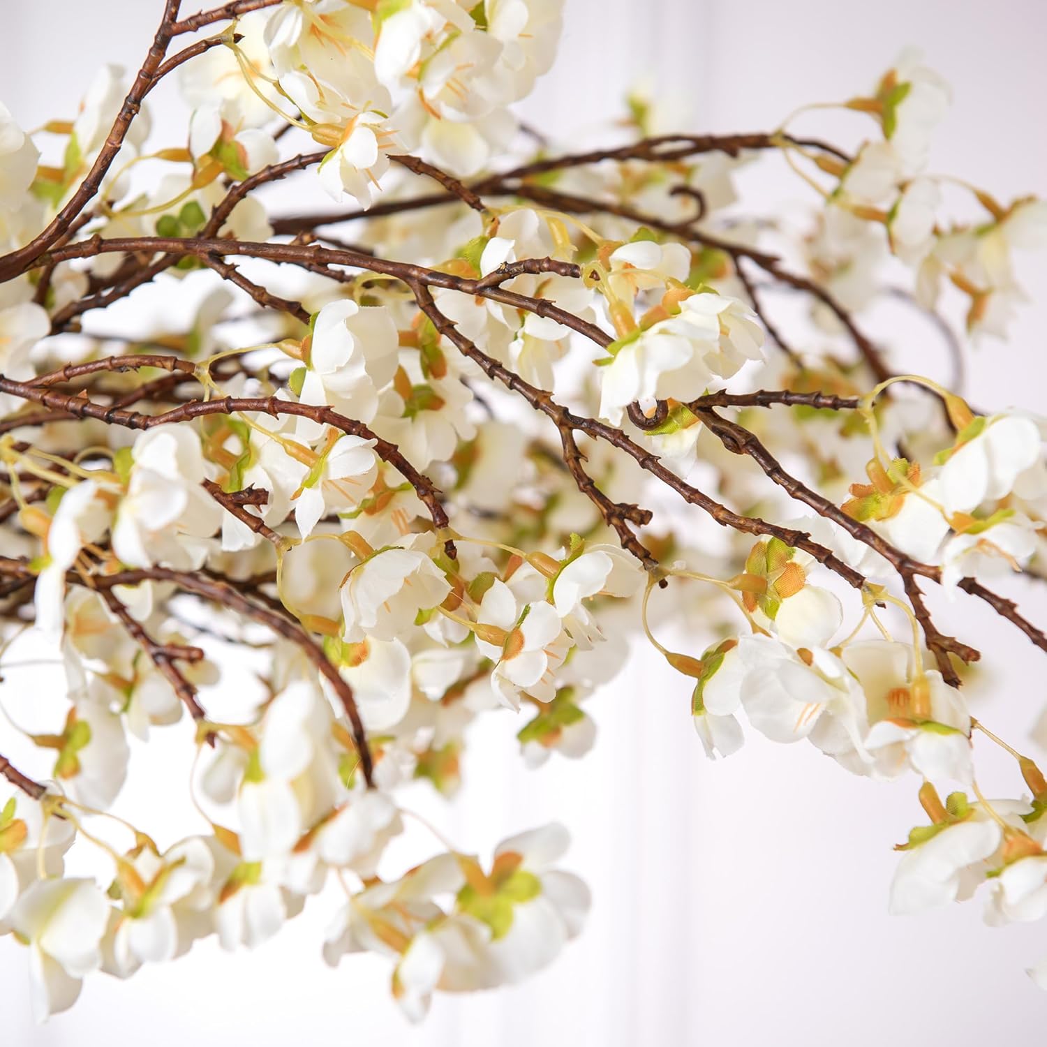 4 Pcs Artificial Cherry Blossom Flower Branches for Home Decor Spring Centerpieces