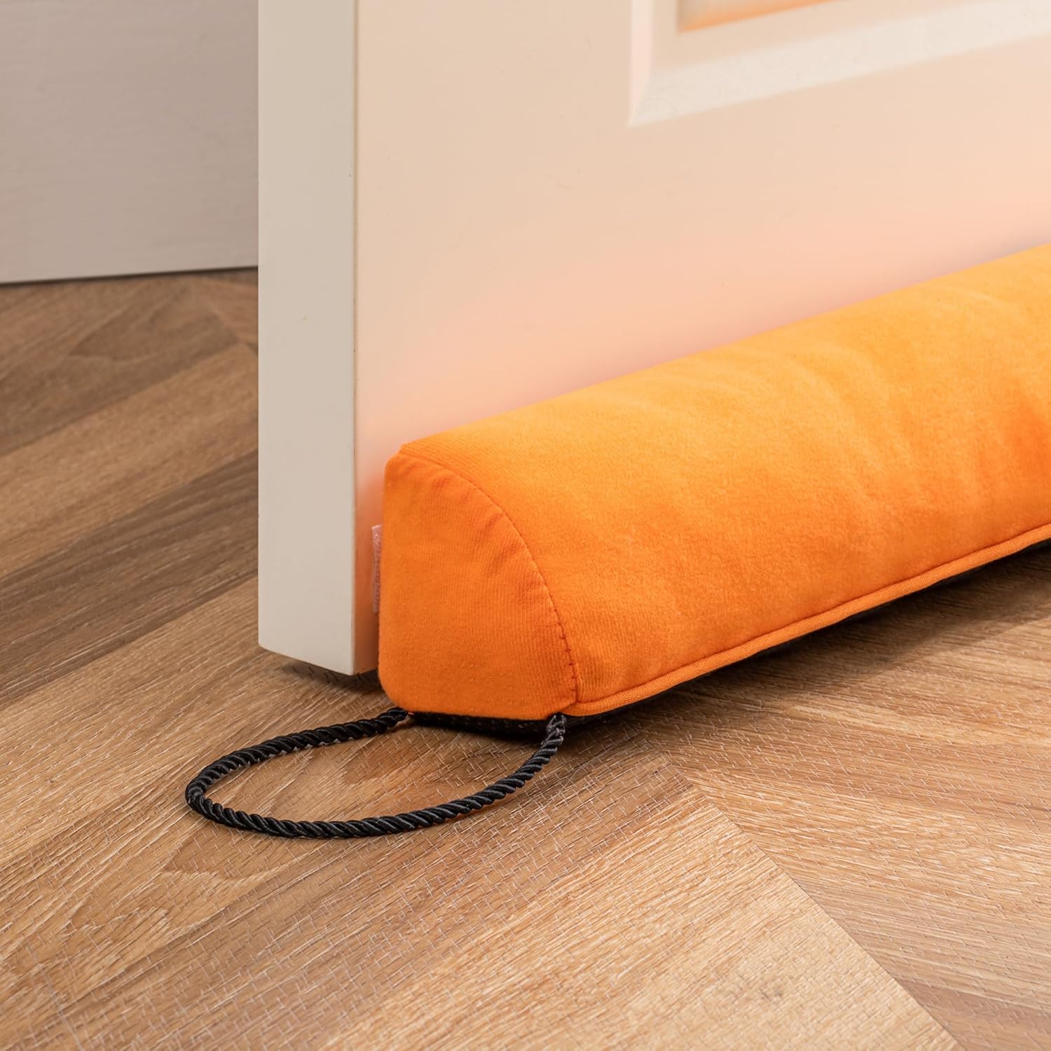 Sunolga 38 Inch Weighted Door Draft Stopper - Orange