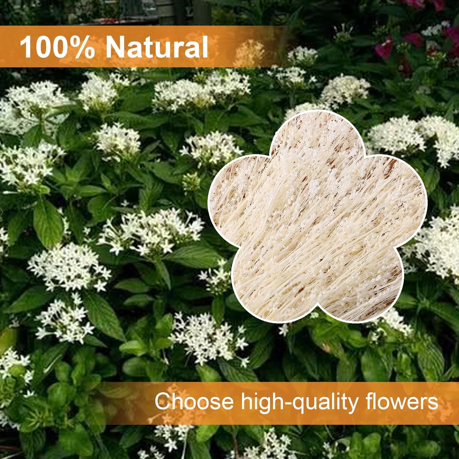 Tavkite Dried White Babys Breath Bouquet 17 Inch