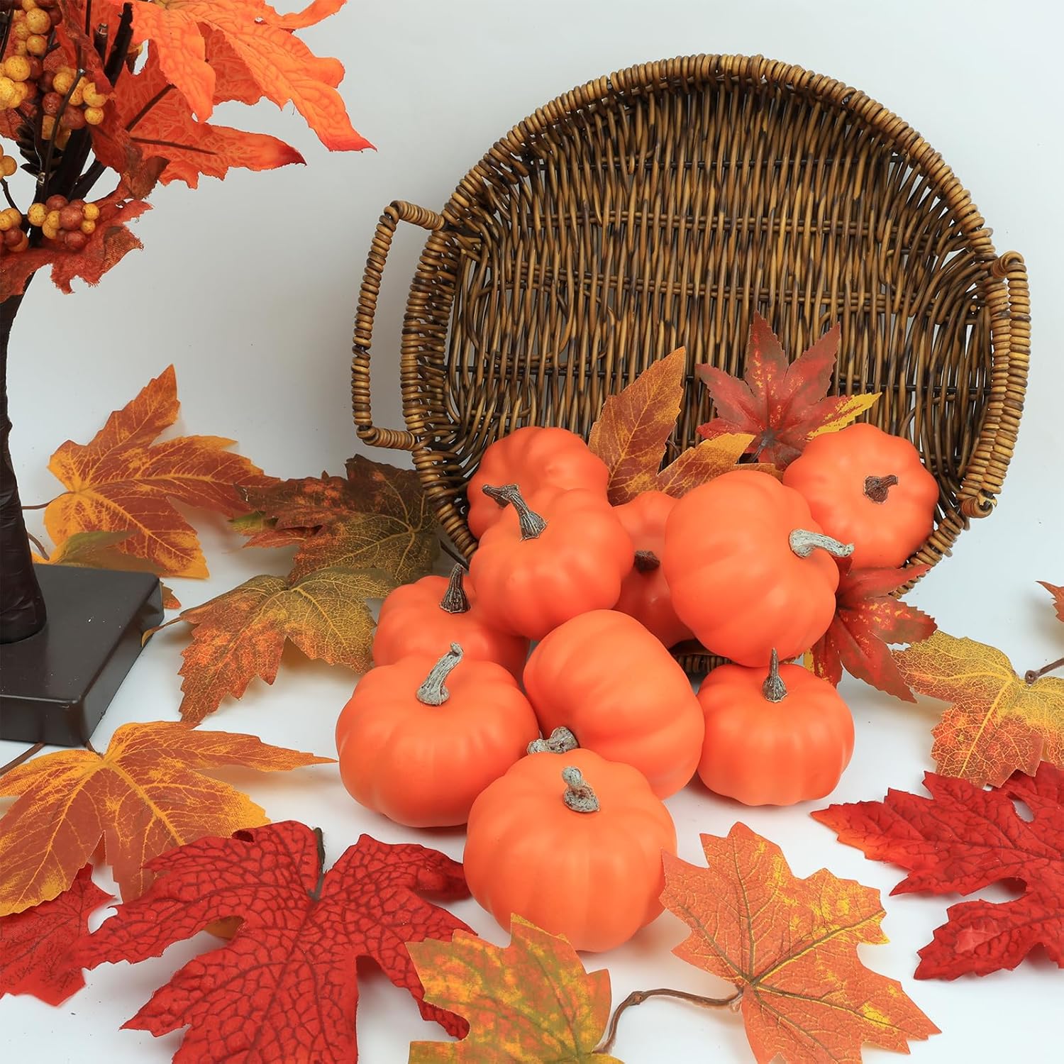 10 Pcs Fake Pumpkins Fall Thanksgiving Decorations