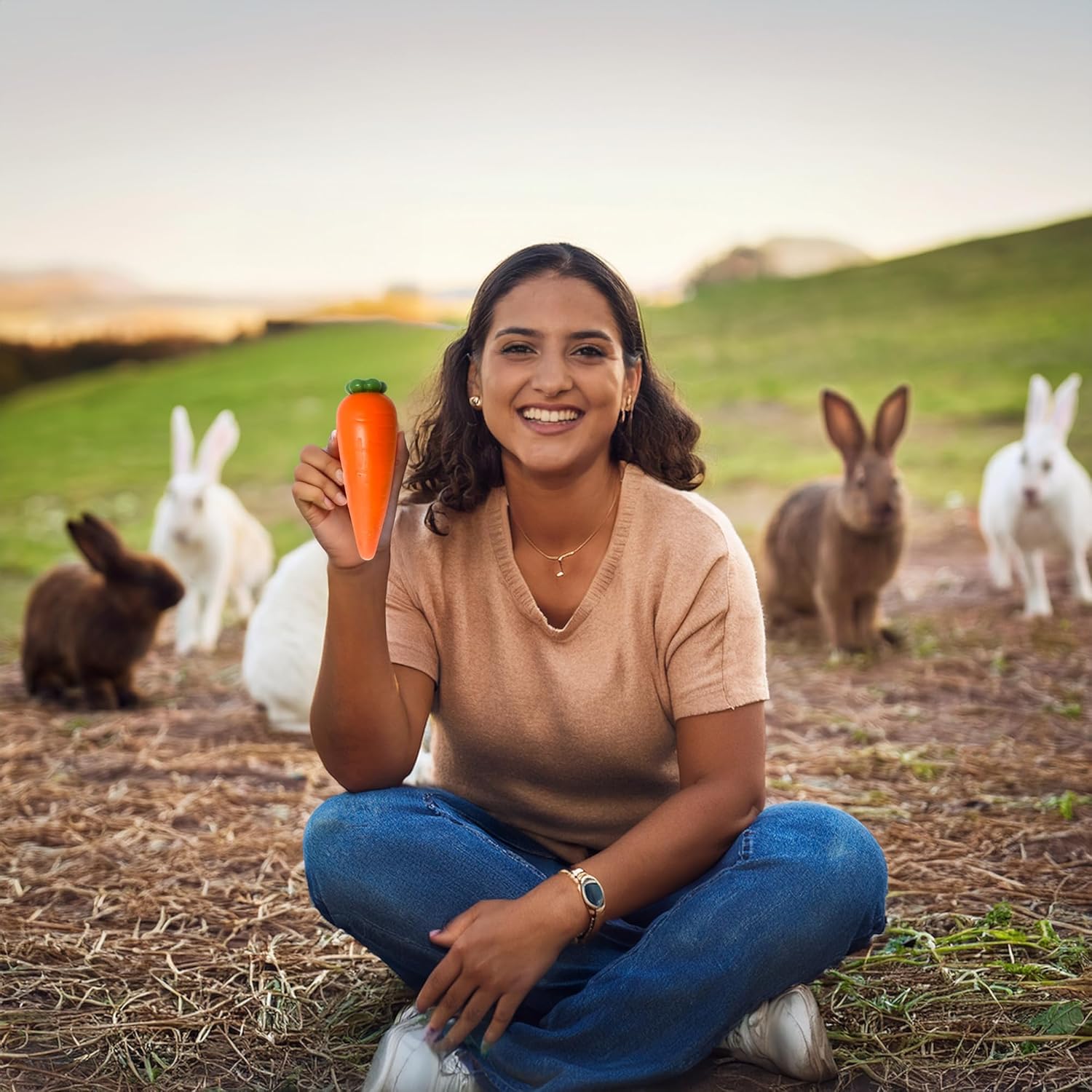 Realistic Squishy Carrot Food Prop