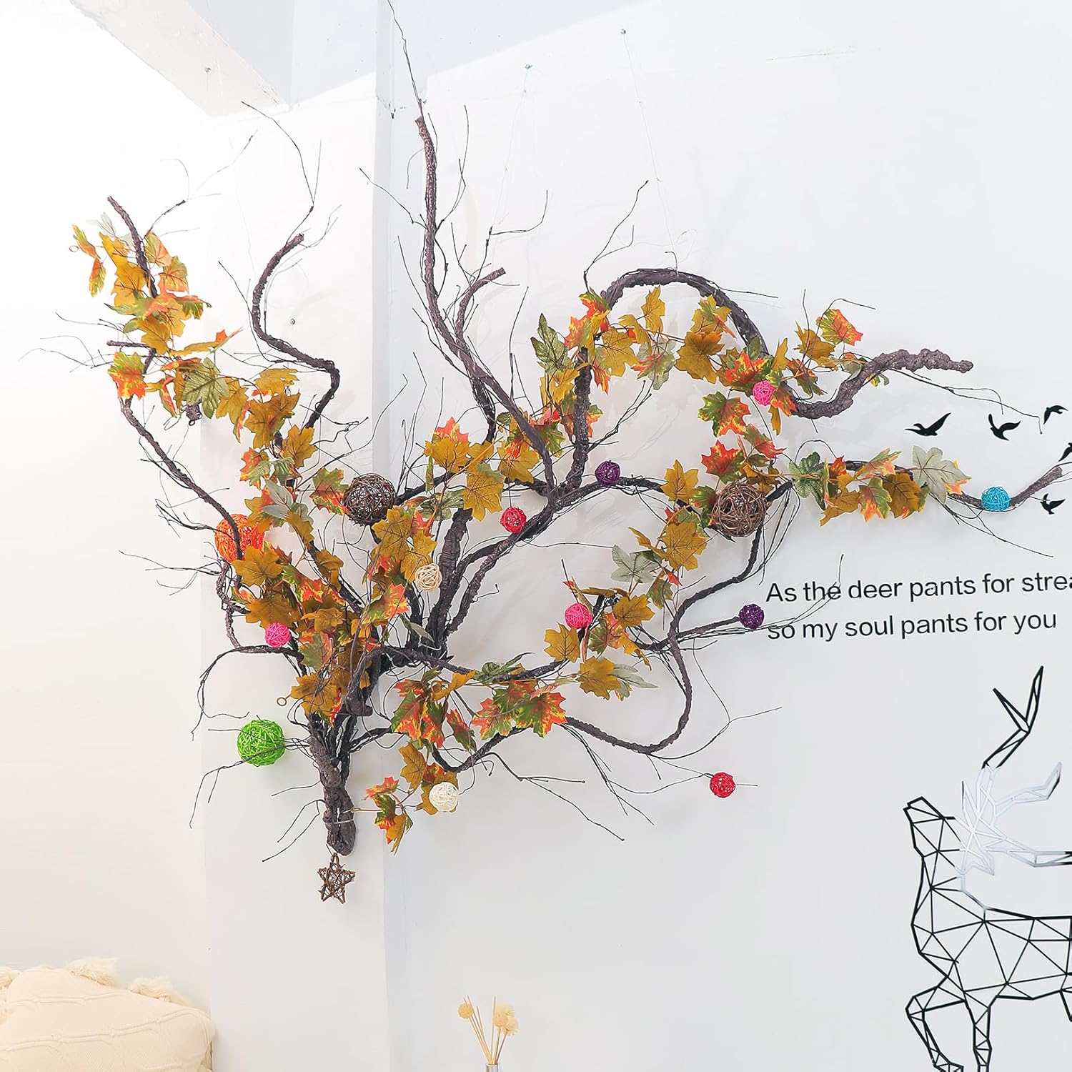 118 Inch Flexible Artificial Tree Vine Wreath