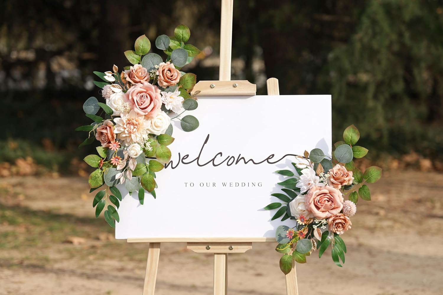 Flrunwu Artificial Flowers Pack of 2 Wedding Centerpieces Decorations