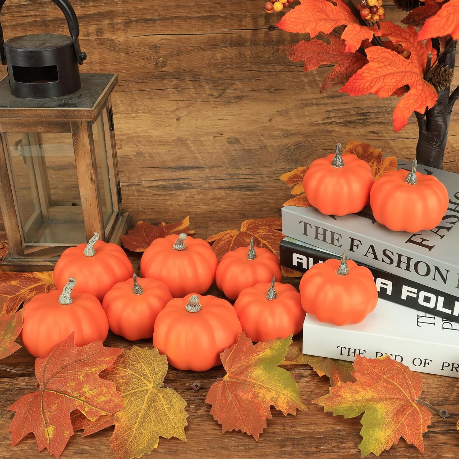 10 Pcs Fake Pumpkins Fall Thanksgiving Decorations