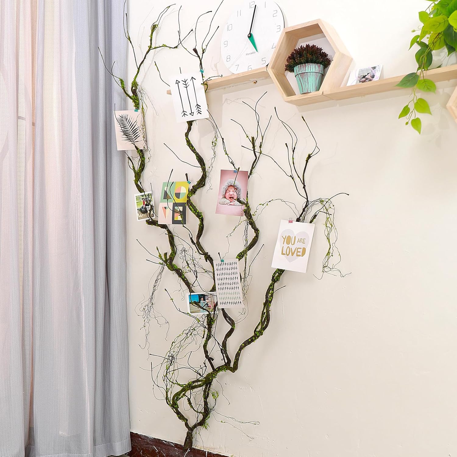 2Pcs 67in Artificial Tree Branches for Home Garden Decoration