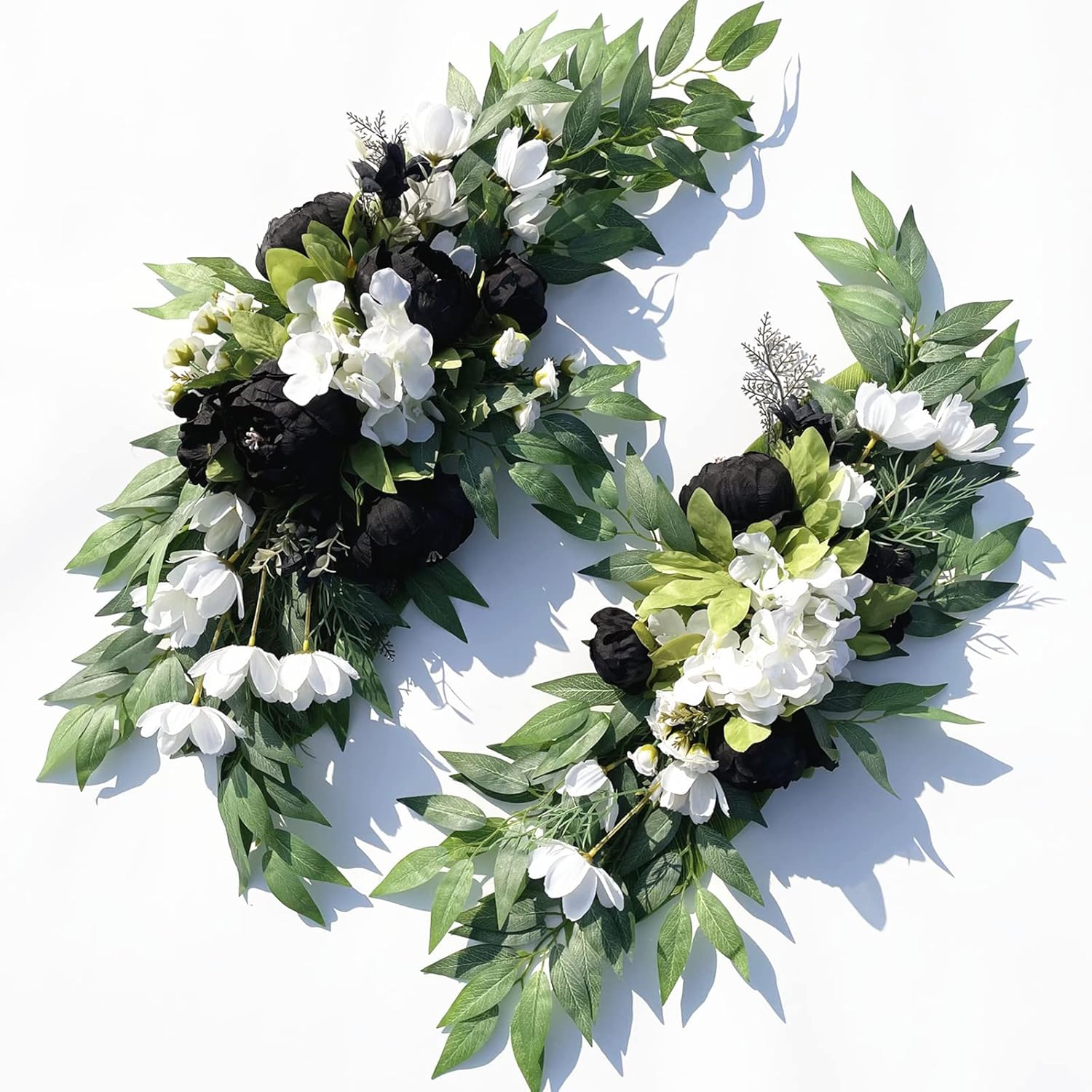 2PCS Wedding Arch Flowers with Peony and Eucalyptus