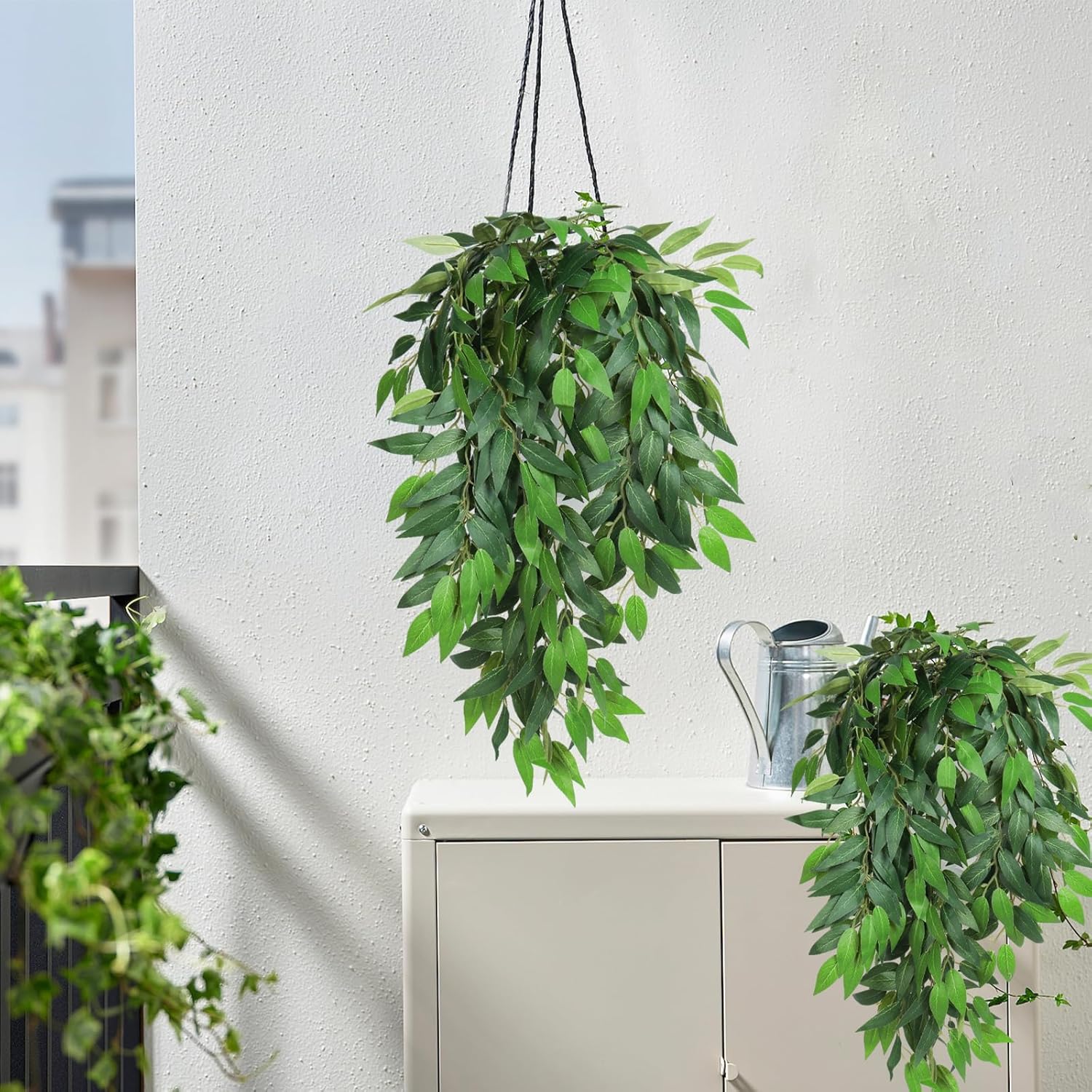 Artificial Hanging Willow Leaves Vine Twigs 2PC Decorations