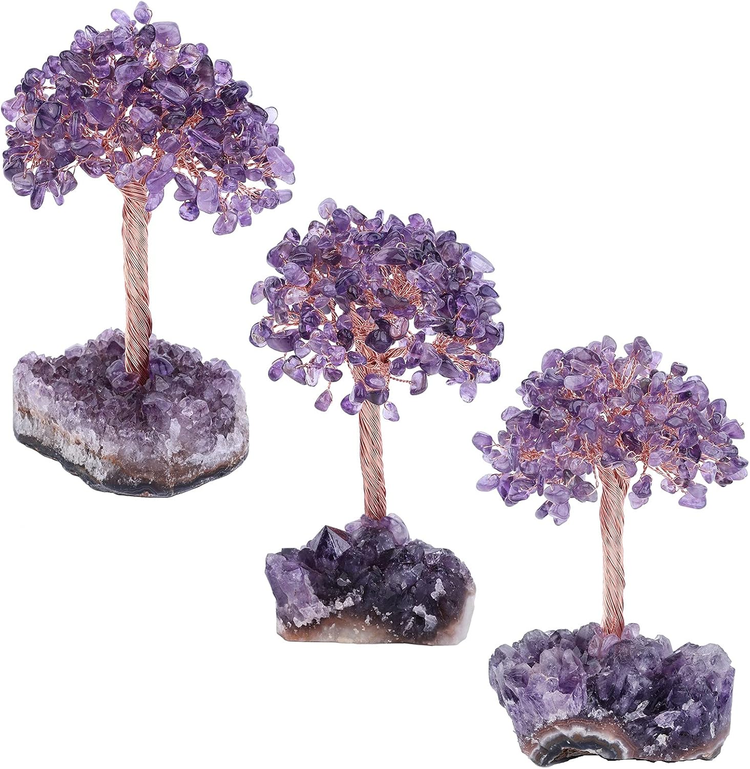 Healing Crystals Money Tree with Amethyst Base