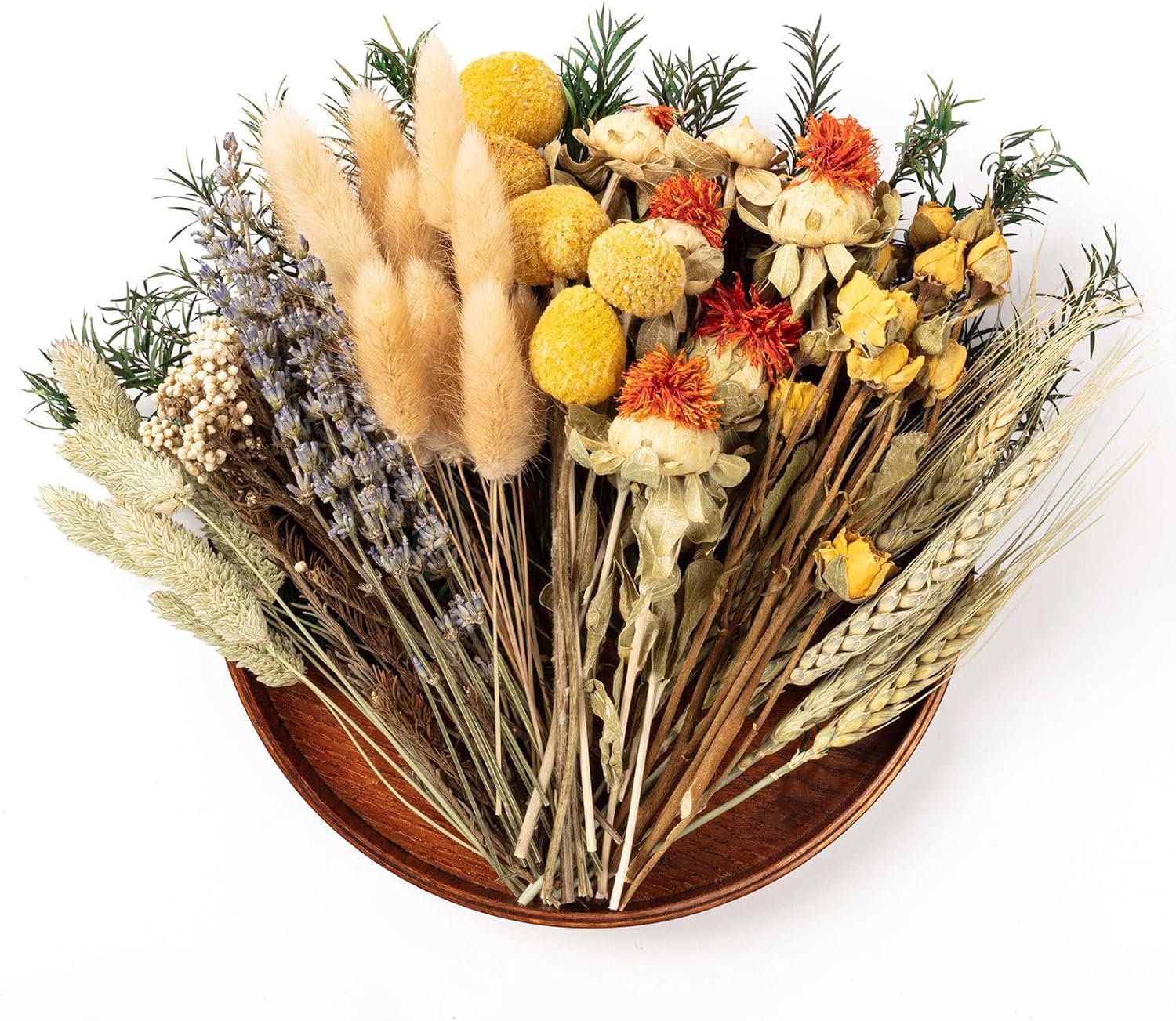Natural Dried Flower Bouquets for Vase and Decor