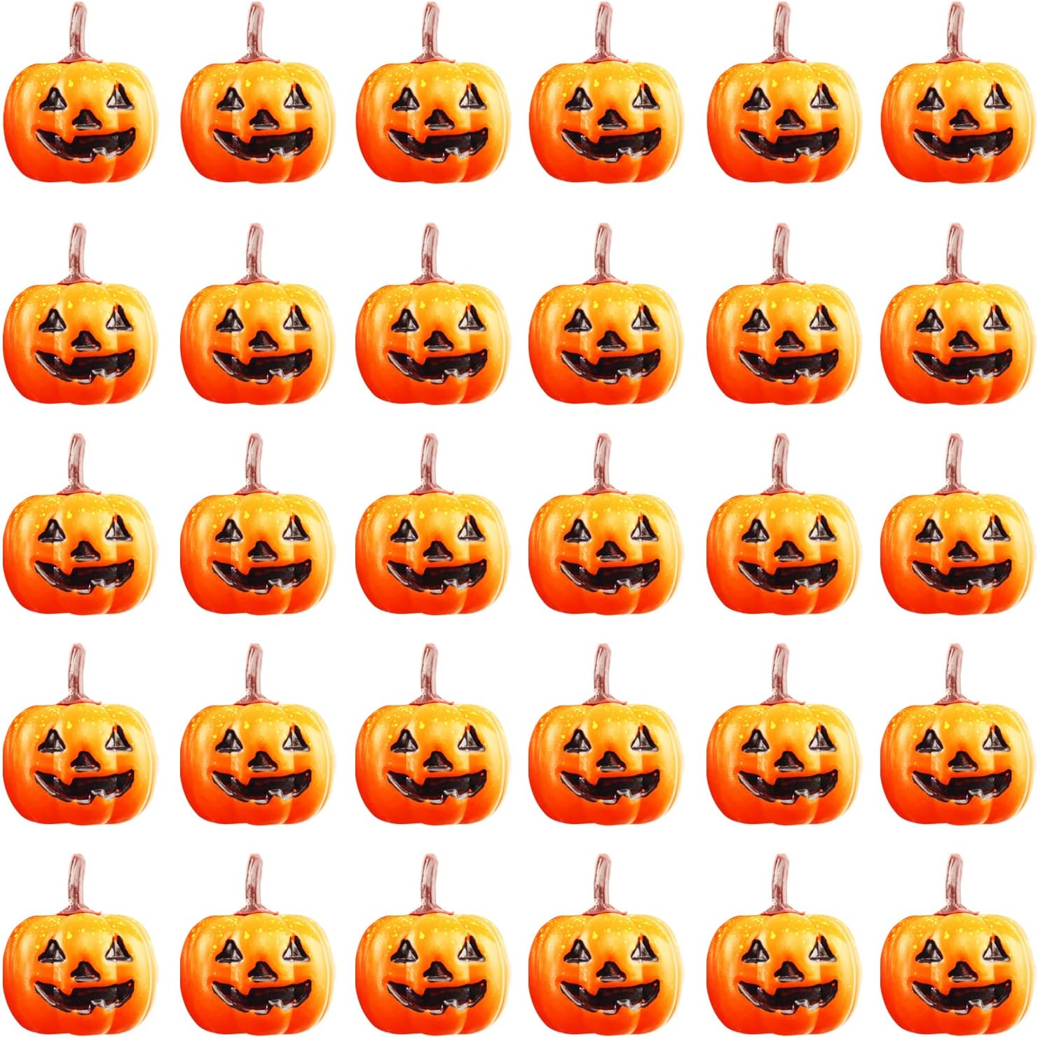 Weahre 32 Piece Halloween Mini Artificial Pumpkins for Decorations