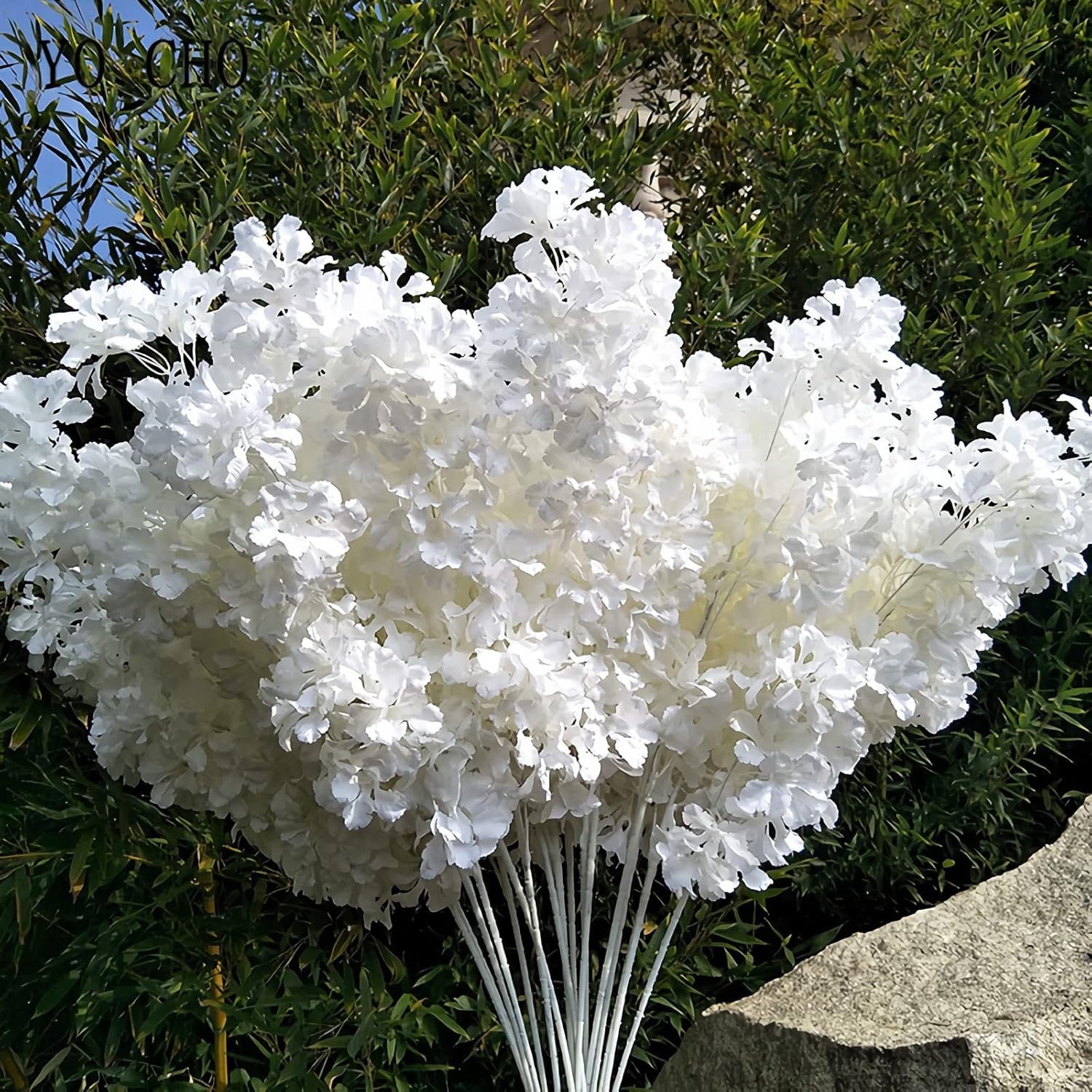 Pusuny Artificial Cherry Blossom Branches 35 Inch 5PCS Decor