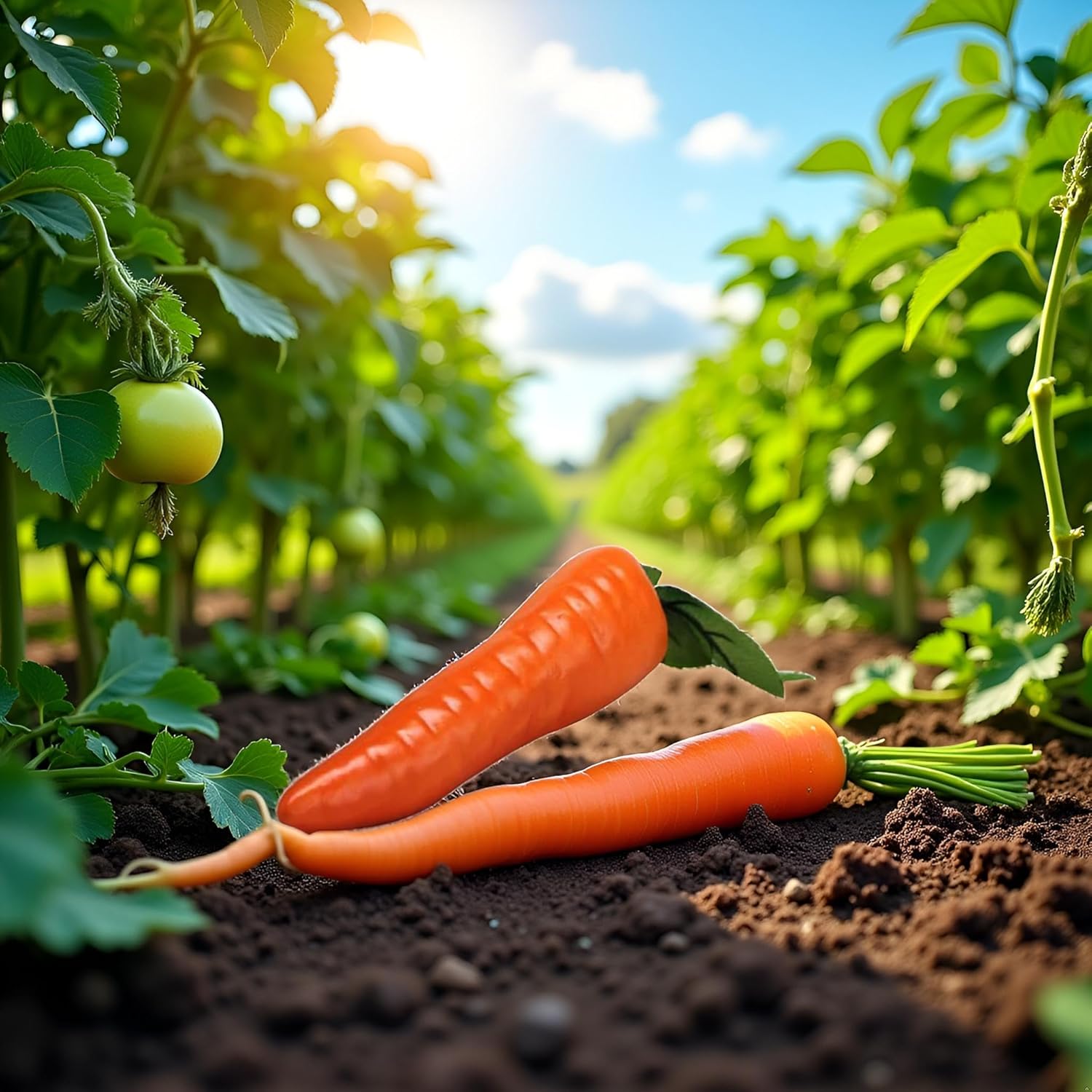 YuanHolumid Orange Artificial Carrot Decor