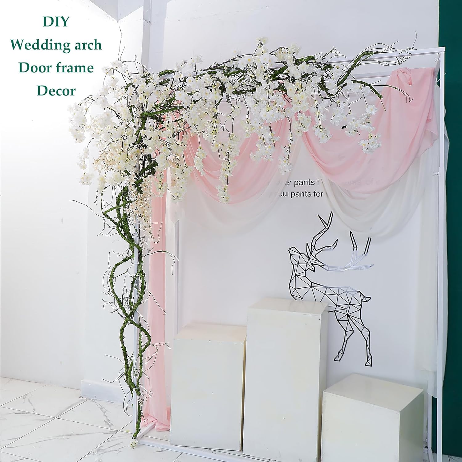 118 Inch Artificial Tree Branches for Wall Hanging Decorations