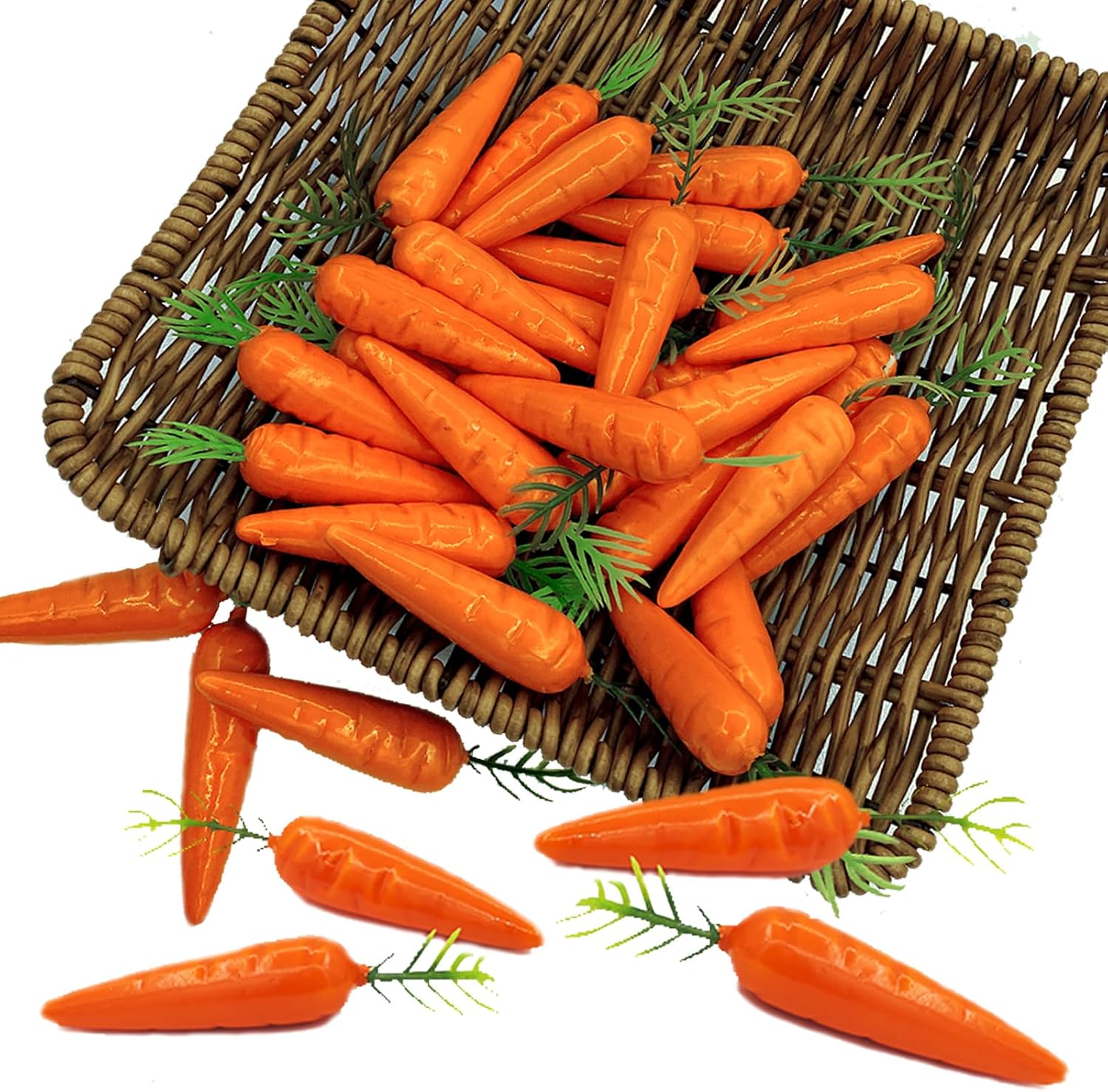 Tuxiaobu Artificial Carrots 30 Pcs Lifelike Decoration
