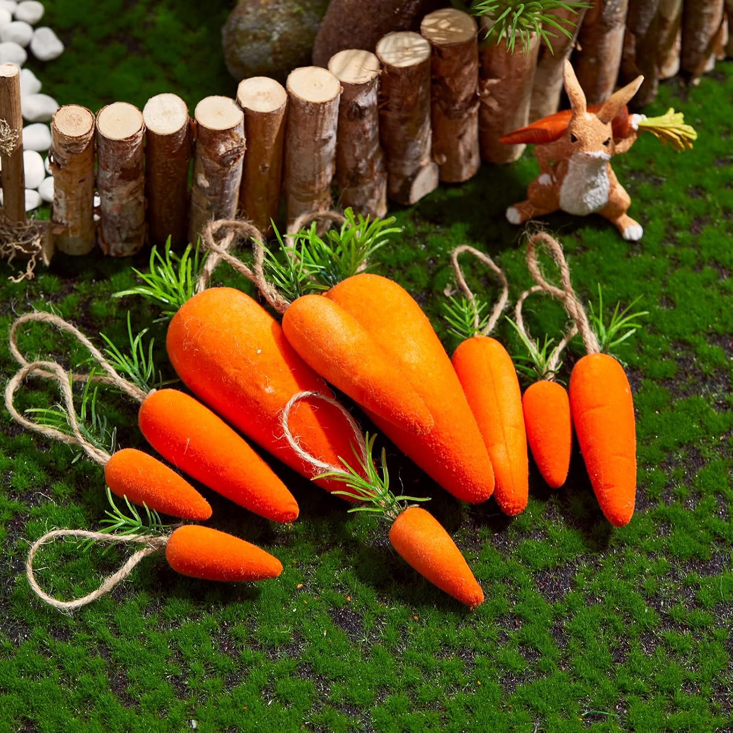 Athoinsu 22 Piece Easter Carrot Foam Decor Set