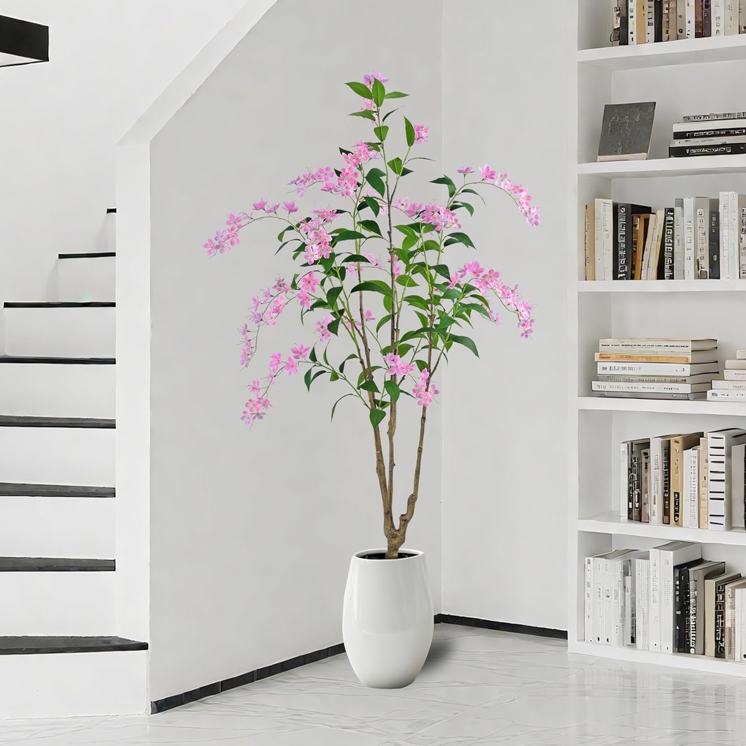 Artificial Jasmine Tree 6ft Black Pot Fake Plants