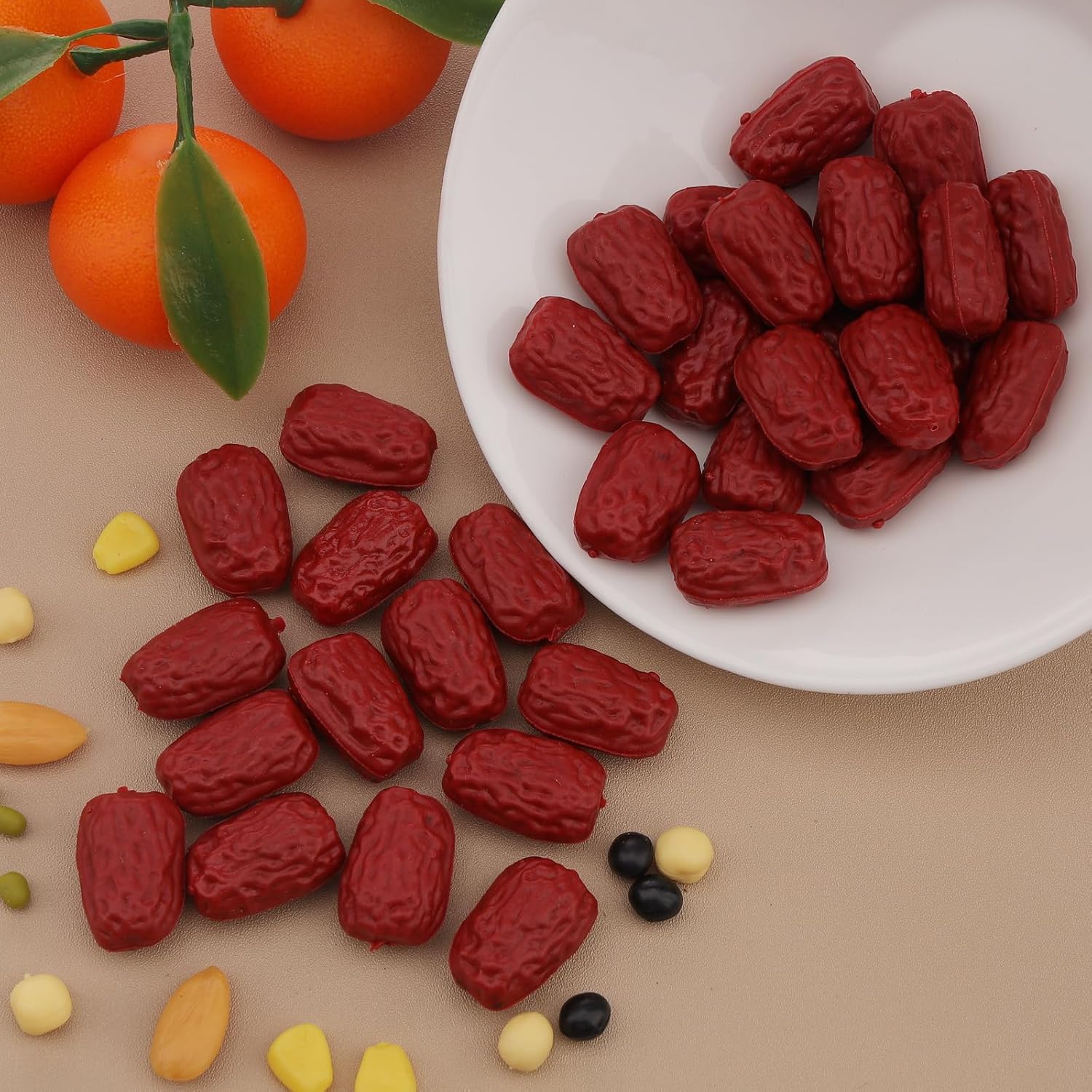 Gresorth 40pcs Lifelike Mini Jujube Artificial Decoration