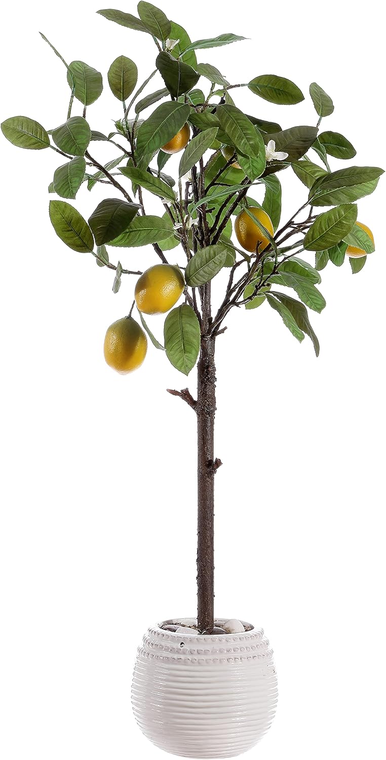 SAFAVIEH Artificial Lemon Tree 35 Inch Potted