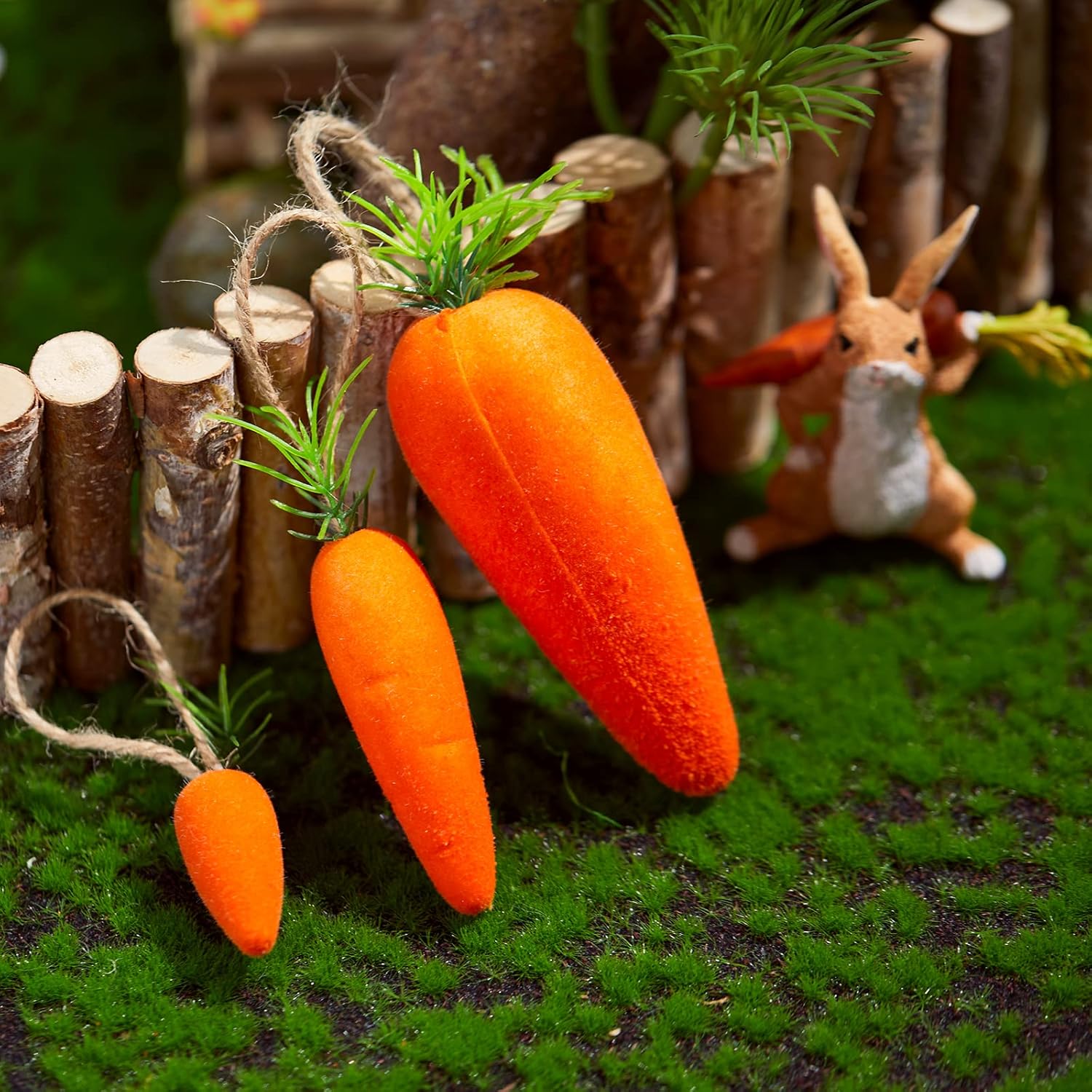 Athoinsu 22 Piece Easter Carrot Foam Decor Set