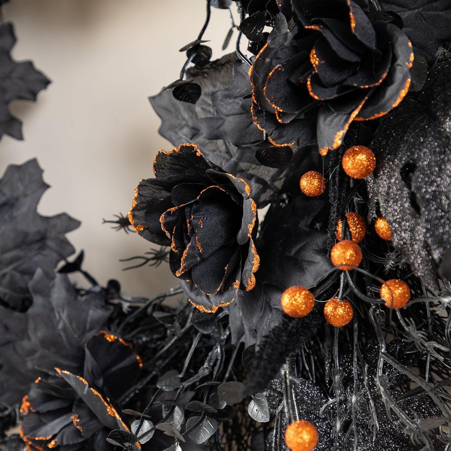 Glitzhome Set of 3 Halloween Decor Trees and Wreath