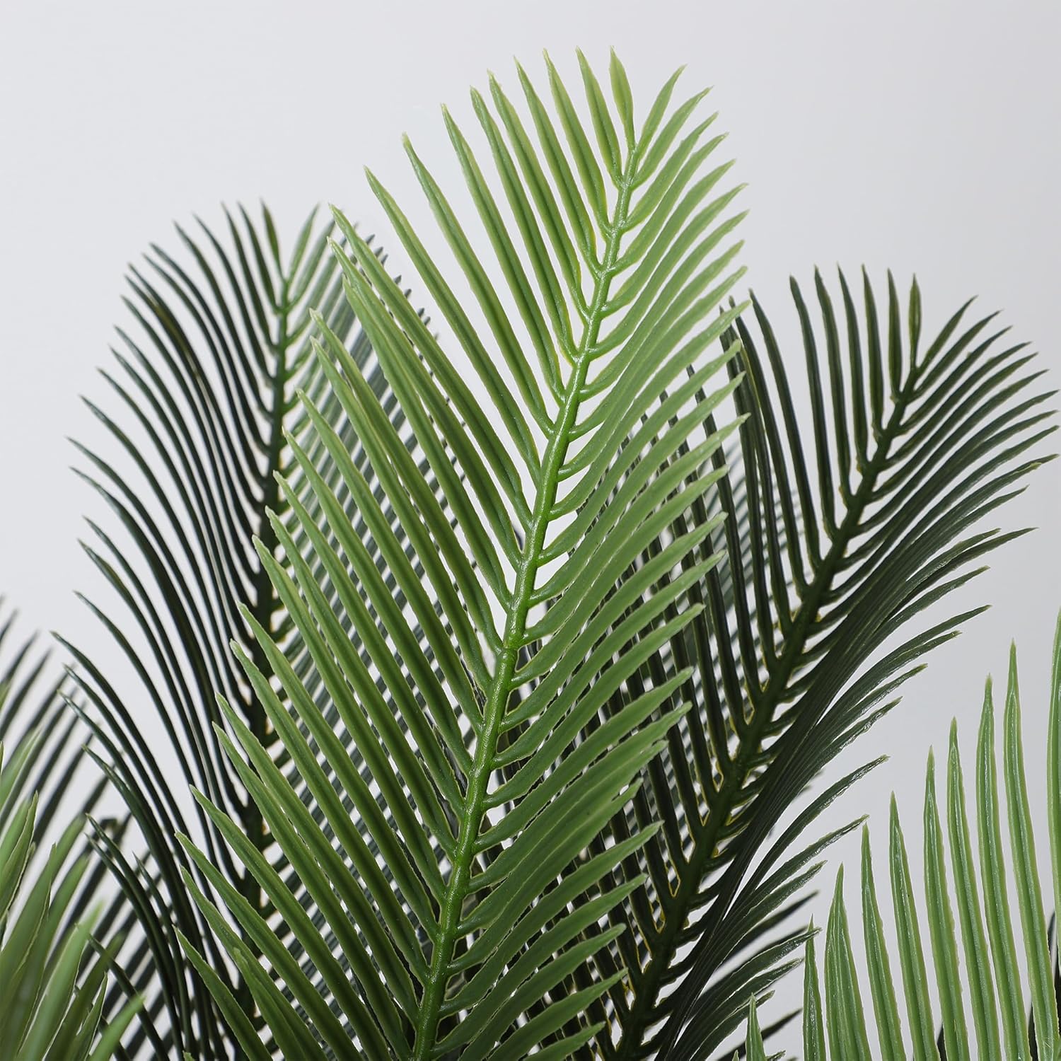 Jocoevol 4FT Artificial Cycas Tree with Planter and Decorative Rocks