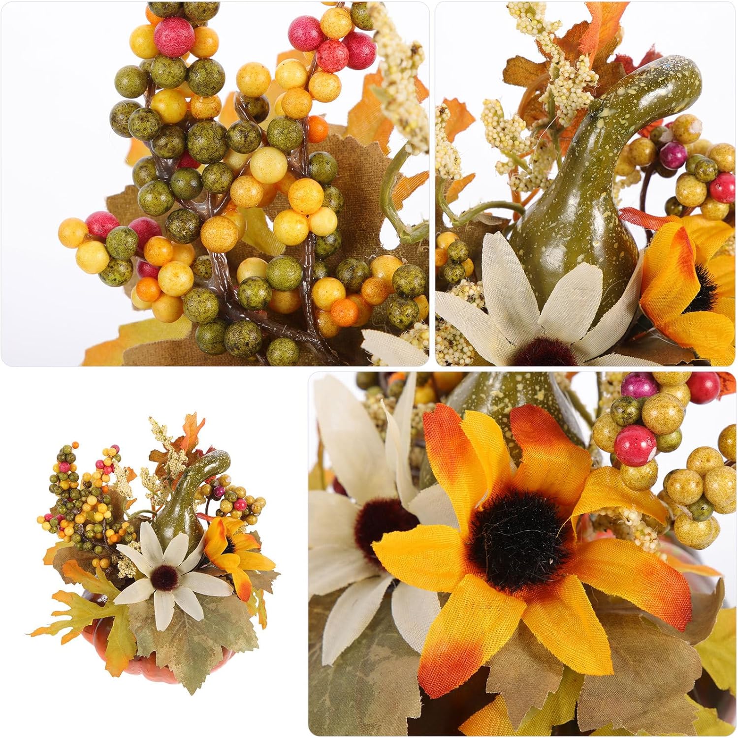 Cabilock Artificial Pumpkin Decor for Fall Halloween