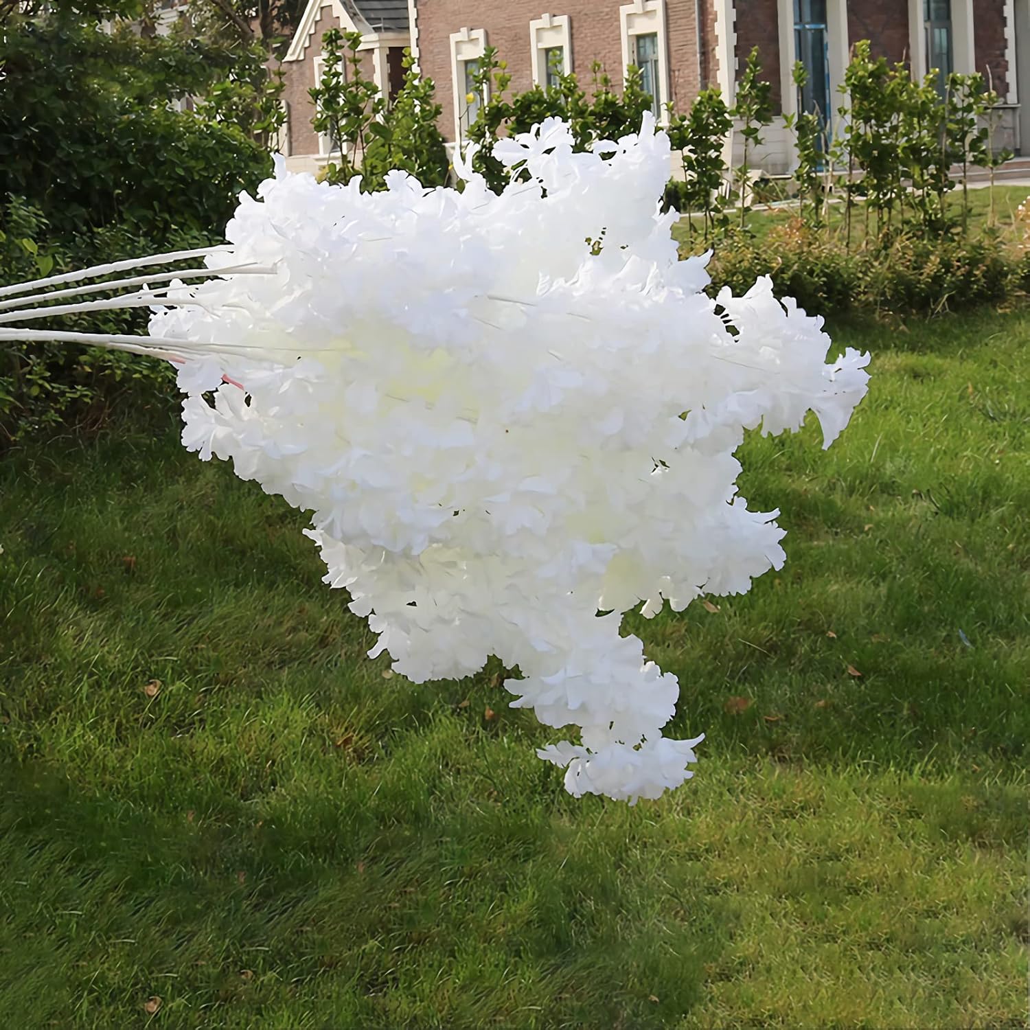 Pusuny Artificial Cherry Blossom Branches 35 Inch 5PCS Decor