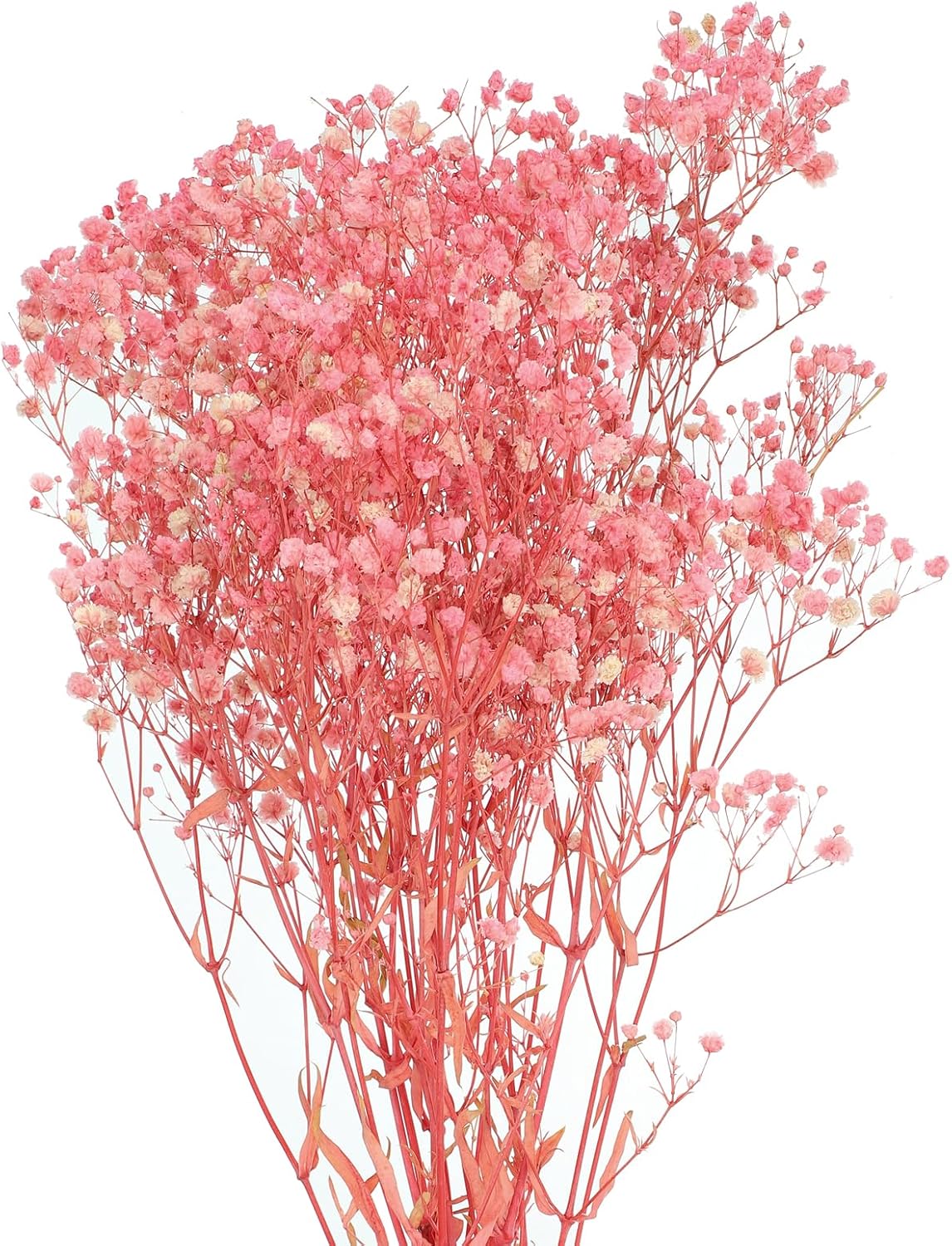 MECCANIXITY Artificial Dried Babys Breath Flowers 17 Inch Light Pink 3 Pcs