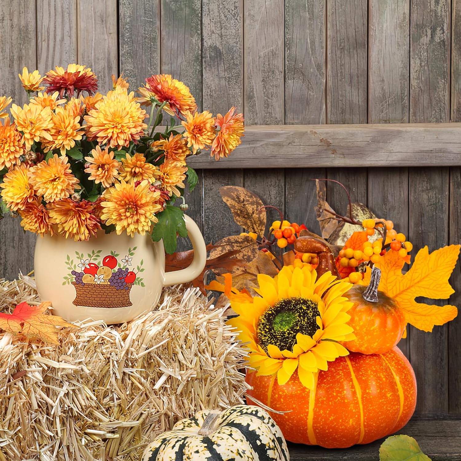 DomeStar Artificial Pumpkin for Fall Decor
