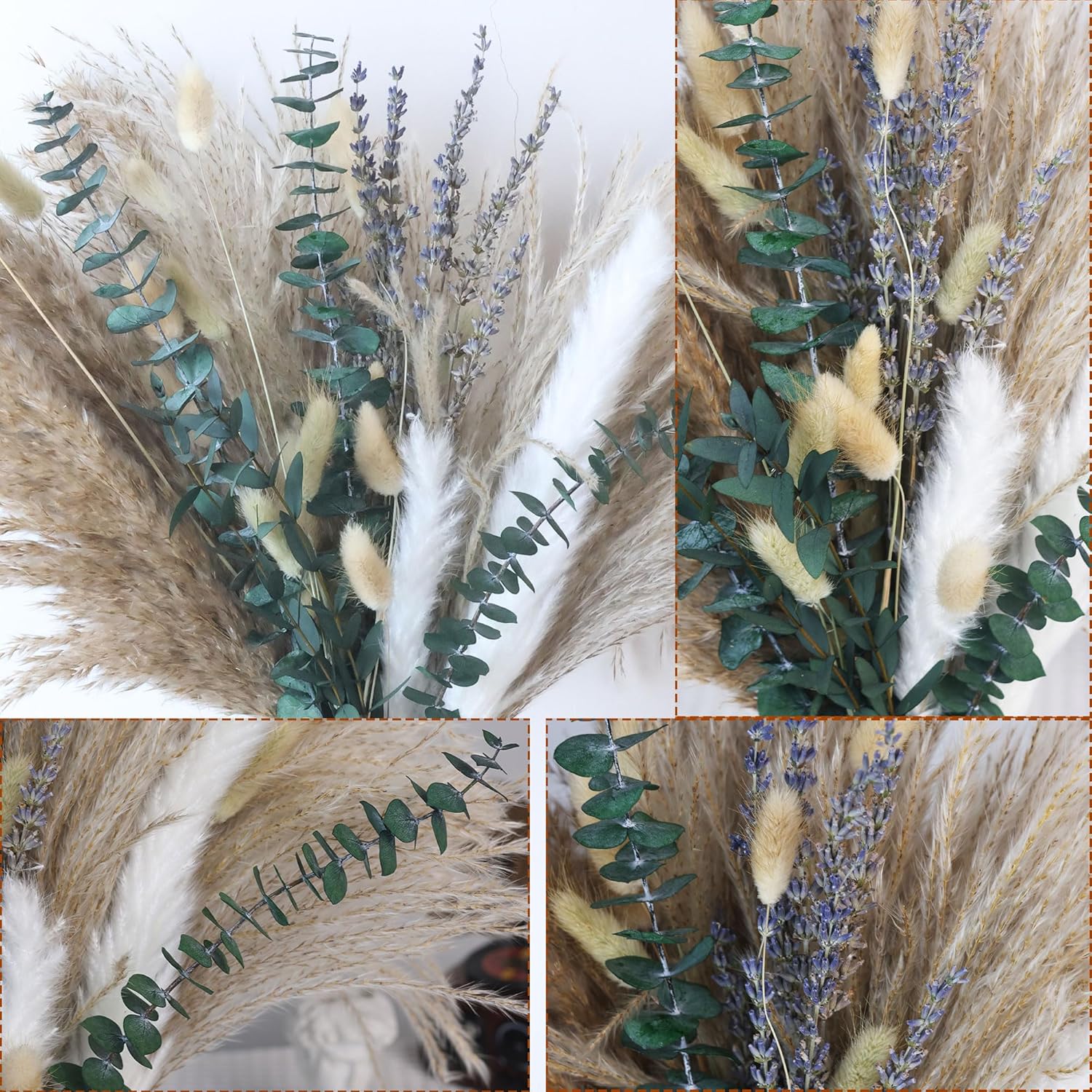 Dried Pampas Grass Boho Bouquet Decor