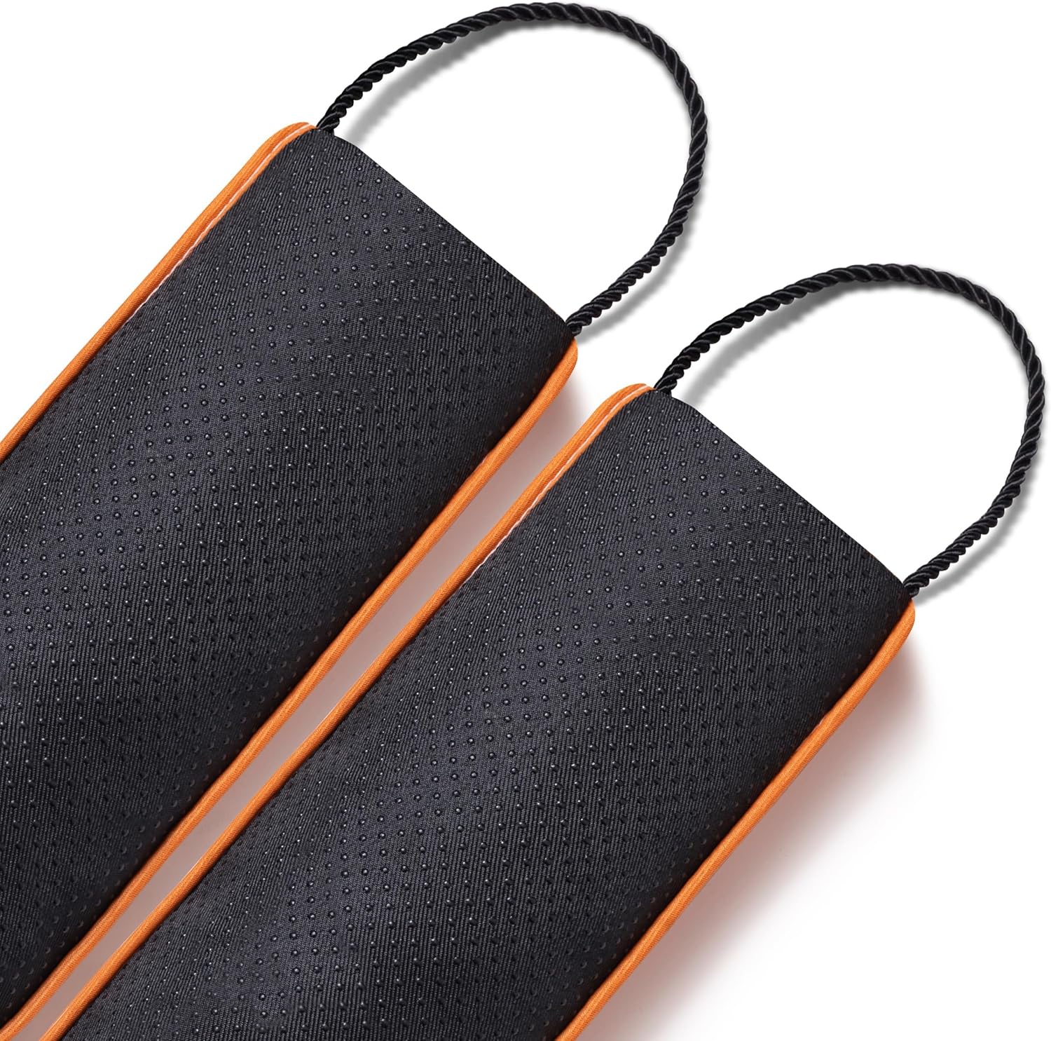 Sunolga 38 Inch Weighted Door Draft Stopper - Orange