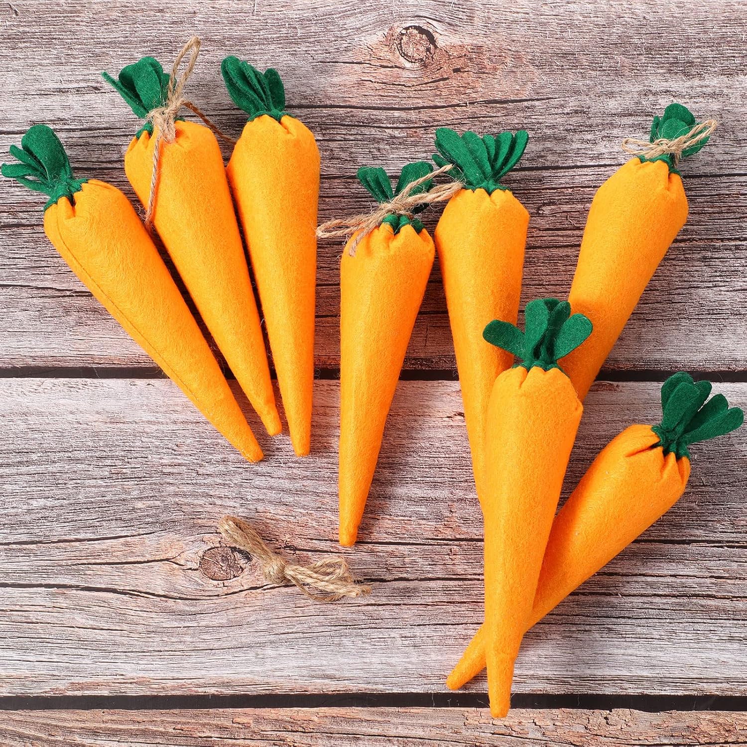 Skylety 8 Piece Easter Carrots Decor Toy