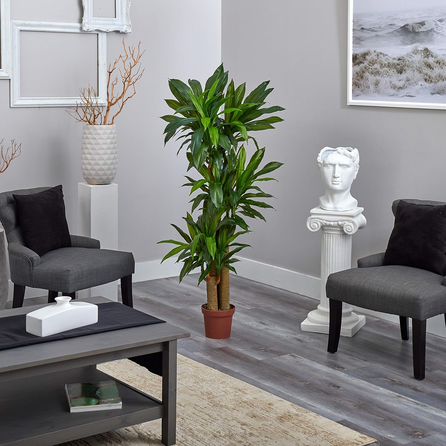 Nearly Natural 62 Inch Artificial Corn Stalk Dracaena Plant