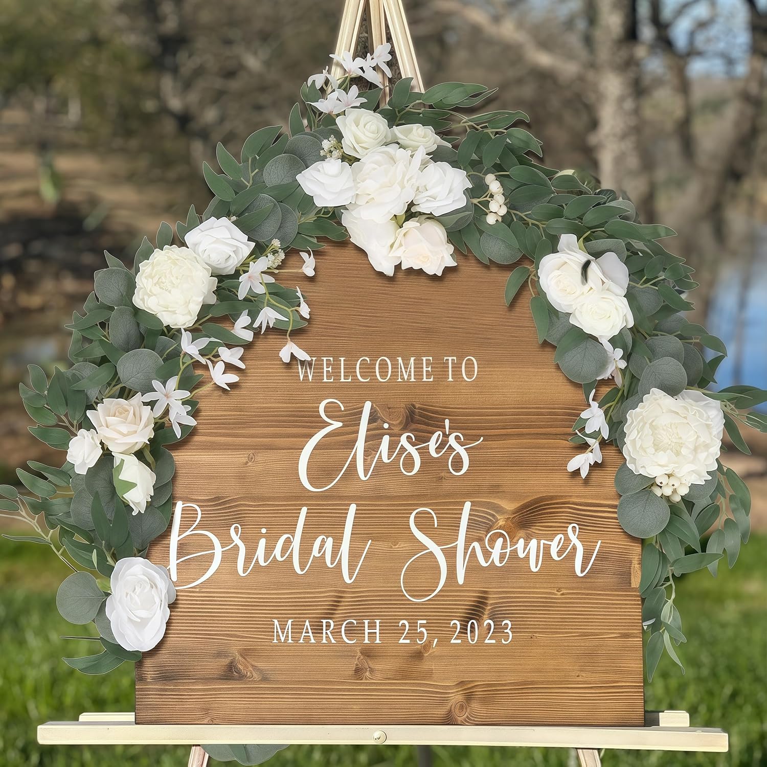 Flower Garland Wedding Backdrop Decor 6 Ft Eucalyptus Rose